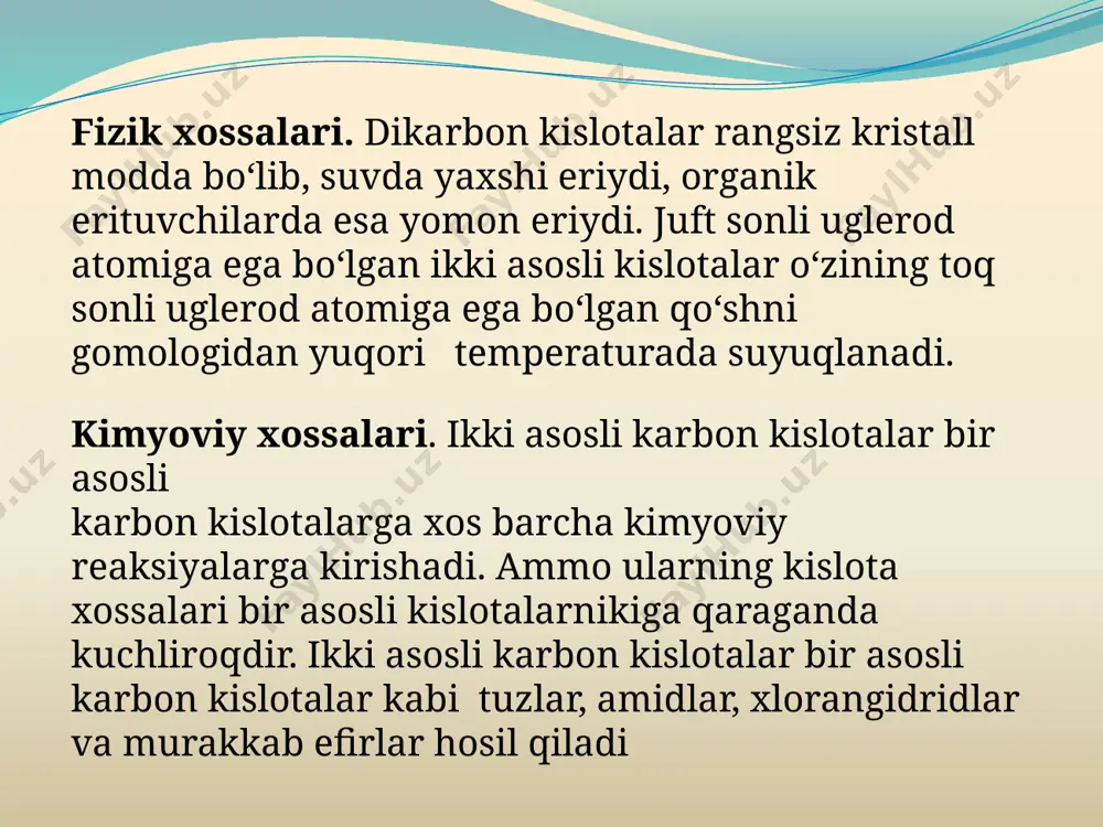 ikki asosli karbon kislotalar - Page 5