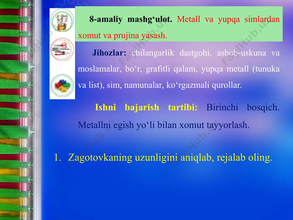 metall va yupqa simlardan har xil buyumlar yasash 5-sinf - Page 2