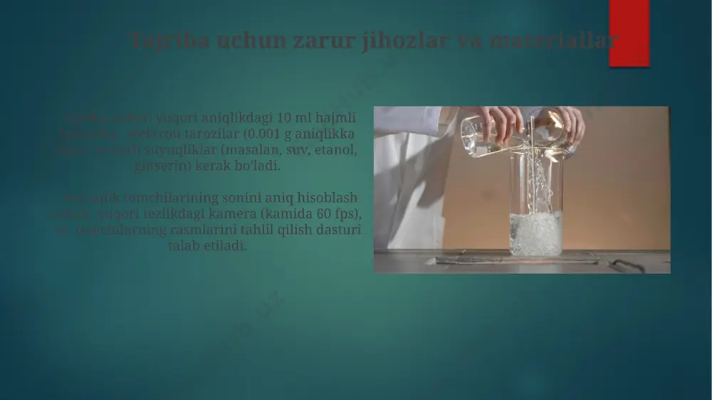 suyuqliklarni sirt taranglik koeffitsientini tomchi usulida aniqlash - Page 5