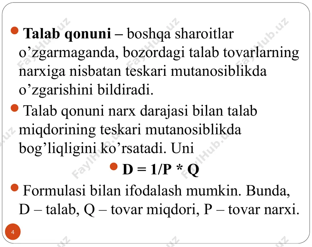 talab va taklif elastikligi - Page 4