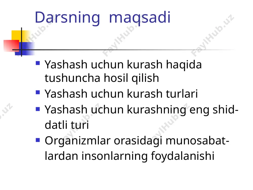 da qanday organizmlarda yashash uchun kurashni kuzatgansiz, bu haqida o’z fikrlaringizni yozib, mavzu yazasidan test tuzing. image1.png image2.png image3.png image4.png image5.png image6.png image7.jpeg image8.png image9.png image10.png image11.png image12.png image13.png image14.png image15.jpeg image16.jpeg image17.png image18.png image19.png image20.png image21.png image22.png
