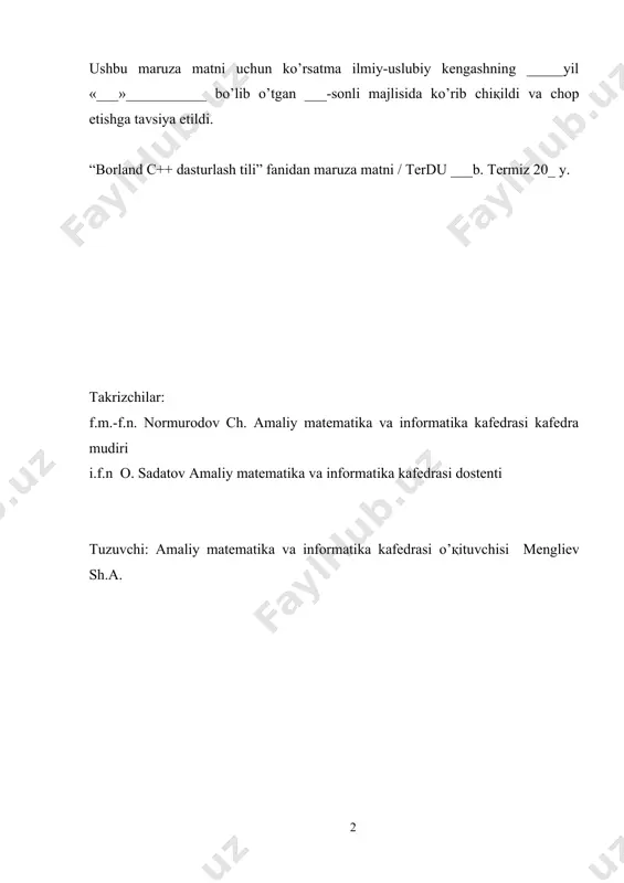 urlarni qayta ishlashda vaqtdan yutish va boshqalarni o’z ichiga oladi. dastur yaratish muhiti dastur yaratish umumlashgan muhiti redaktor form – shakllar muharriri, inspektor ob’ektov – ob’ektlar inspektori, palitra komponentov – komponentlar palitrasi, administrator proekta – proekt administratori va to’la umumlashgan redaktor koda – kodlar muharriri hamda kodlar va resurslar ustidan to’liq nazoratni ta’minlaydigan , dastur ilovalarini tezkor yaratadigan otladchik - instrumentov - sozlash-instrumentlari kabilarni birlashtiradi. komponentlar komponentalarni shaklga o’rnatish uchun komponentlar palitrasidagi kerakli piktogramma tanlanadi, so’ngra shaklning komponenta joylanishi kerak bo’lgan joyi tanlanadi. shundan so’ng komponentalar xossalarini ob’ektlar inspektori yordamida tahrirlash mumkin. properties bandida komponentalar xossalarining ro’yxati (chapda) va bu xossalarning qiymatlar ro’yxati (o’nggda) joylashgan. komponentalar ko’rinadigan (vizual) va ko’rinmaydigan (vizual bo’lmagan) larga bo’linadi. vizual komponentalar bajarilish paytida proektlash paytidagidek paydo bo’ladi. bunga knopkalar va tahrirlanuvchi maydonlar misol bo’la oladi. vizual bo’lmagan komponentalar proektlan vaqtida shakldagi piktogramma ko’rinishida paydo bo’ladi. ular bajarilish paytida hech qachon ko’rinmaydi, ammo ma’lum funksionallikga ega …