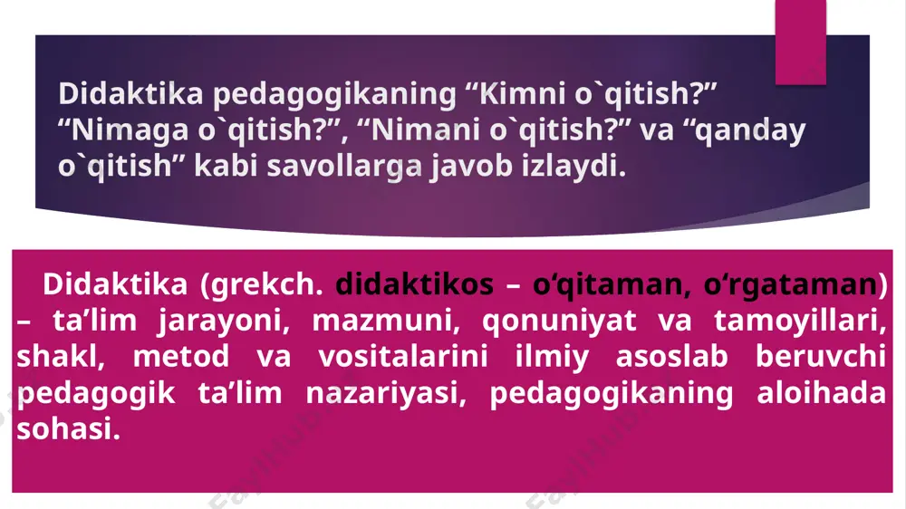 didaktika – pedagogik ta’lim nazariyasi - Page 4