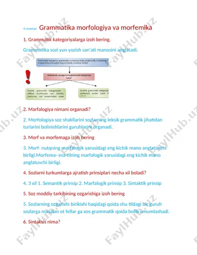 grammatika morfologiya va morfemika — DOCX