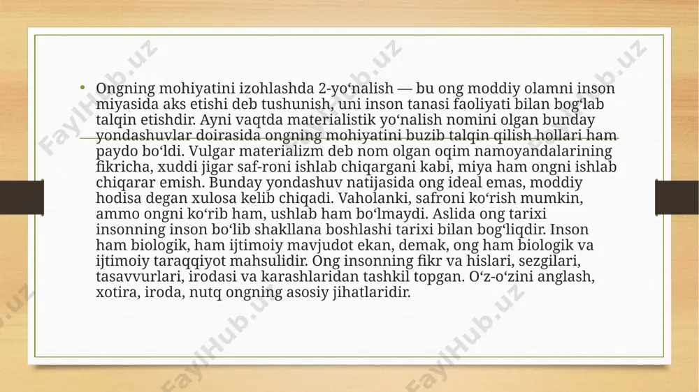 ongning psixika me’zoni sifatida ajratilishi - Page 3