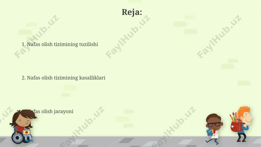 o'shlig'ining shilliq qavati taxminan 160 kvadrat santimetr maydonni egallaydi va uning yuzasida 5 dan 10 million gacha hid retseptorlari joylashgan bo'lib, turli xil hidlarni aniqlashga imkon beradi. o'pka va bronxlar o'pkaning alveolalarida taxminan 300 million kapillyar to'r joylashgan bo'lib, bu gaz almashinuvi uchun keng sirt maydonini (taxminan 70 kvadrat metr) ta'minlaydi, bu esa samarqanddagi katta maydonchaga teng keladi. o'pka va bronxlarning normal ishlashi uchun kuniga 12 dan 15 minggacha nafas olish zarur bo'lib, bu esa o'rtacha hisobda har daqiqada 16 dan 20 martagacha nafas olishni anglatadi va buxoro viloyatidagi shifoxonalarda o'tkazilgan tekshiruvlar bu raqamlarni tasdiqlaydi. nafas olish tizimining umumiy ko'rinishi o'rtacha kattalar odamining nafas olish tezligi daqiqada 12-16 marta bo'lib, bu fiziologik jarayonlarni, shu jumladan, qonning kislorod bilan boyitishini va hujayralardan karbonat angidridni olib tashlashni o'z ichiga oladi. nafas olish tizimi yuqori nafas yo'llari (burun bo'shlig'i, halqum) va pastki nafas yo'llari (traxeya, bronxlar, o'pka) dan iborat bo'lib, butun dunyo bo'ylab …