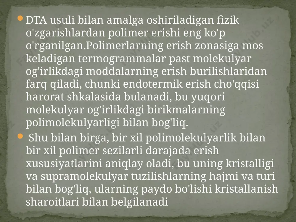termogravimetrik analiz taqdimoti - Page 5