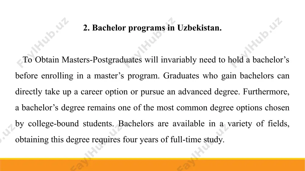 3.2. the higher education in uzbekistan. taqdimot 12 bet - Page 4