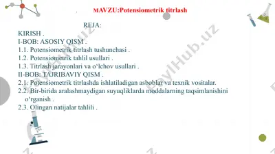 potensiometrik titrlash — PPT
