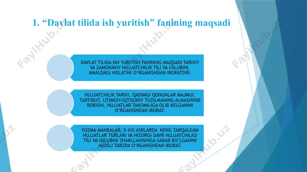 “davlat tilida ish yuritish” fanining maqsad va vazifalari - Page 5