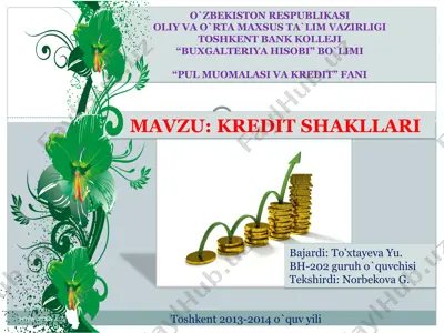 kredit shakllari — PPT