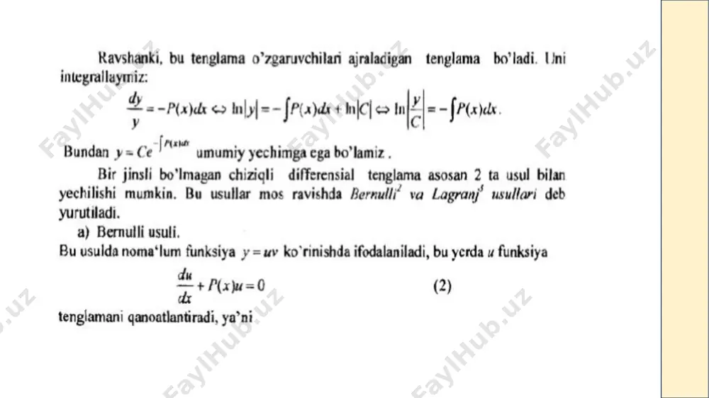 chiziqli differensial tenglamalar sistemasi - Page 4