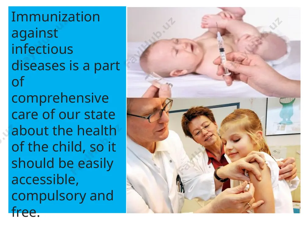 тъиян тақиқланади 23 organization and conducting of vaccination is carried out in the offices of vaccination of health facilities that meet the requirements. it istrictly prohibited to perform preventive vaccination in the dressing, manipulation offices in wards and at home 24 узоқ қишлоқларда,тоғли районларда эмлаш ишлари кўчма эмлаш бригадалари жалб қилинган ҳолда врач,вакцинатор иштирокида ўтказилади. 25 in remote and hard-to-reach territories, it is necessary to organize and conduct immunization by mobile teams consisting of a doctor and a vaccinator. in the case of the need for vaccines directly in preschool institutions, schools and other institutions, it is recommended to only in an appropriately equipped medical office. not permitted the admission in organized groups of children who do not have the age appropriate set of shots according to the immunization schedule. 26 уйда тугилиш холларини тула хисобга олиш ва бунинг учун хамширалар патронажини фаоллаштириш лозим; хамма даволаш профилактика муассасаларини лозим булган …
