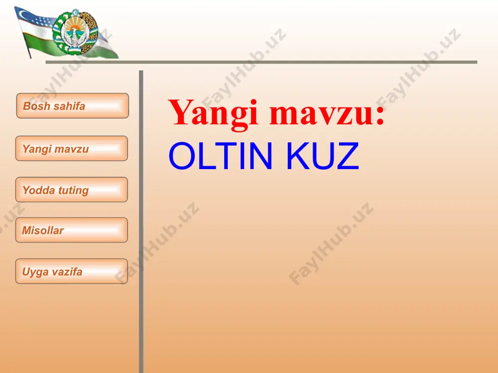 "oltin kuz" mavzusida taqdimot - Page 5