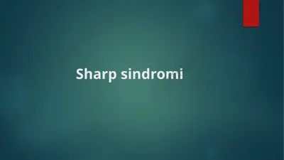sharp sindromi — PPTX