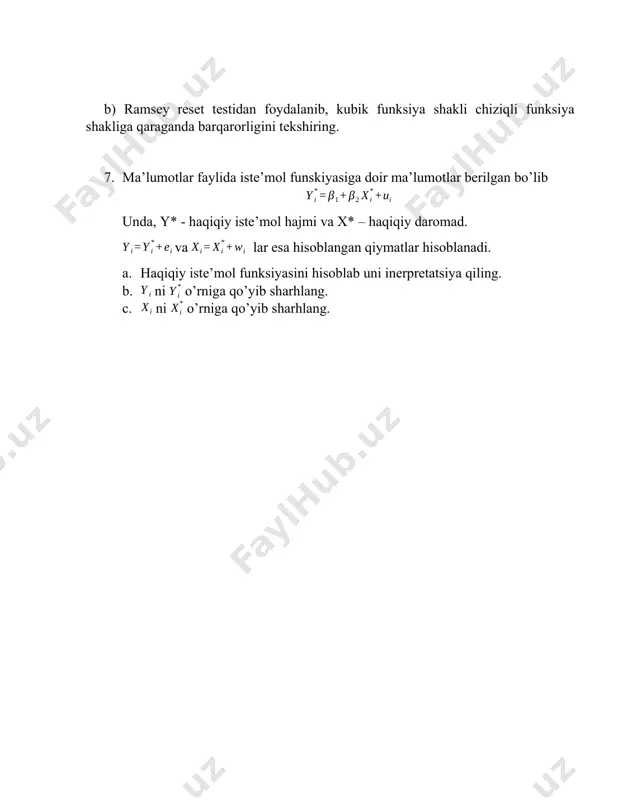 mol funksiyasini hisoblab uni inerpretatsiya qiling. b. ni o’rniga qo’yib sharhlang. c. ni o’rniga qo’yib sharhlang.