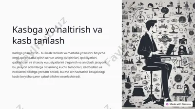 kasbgayo'naltirish va kasbtanlash — PPTX
