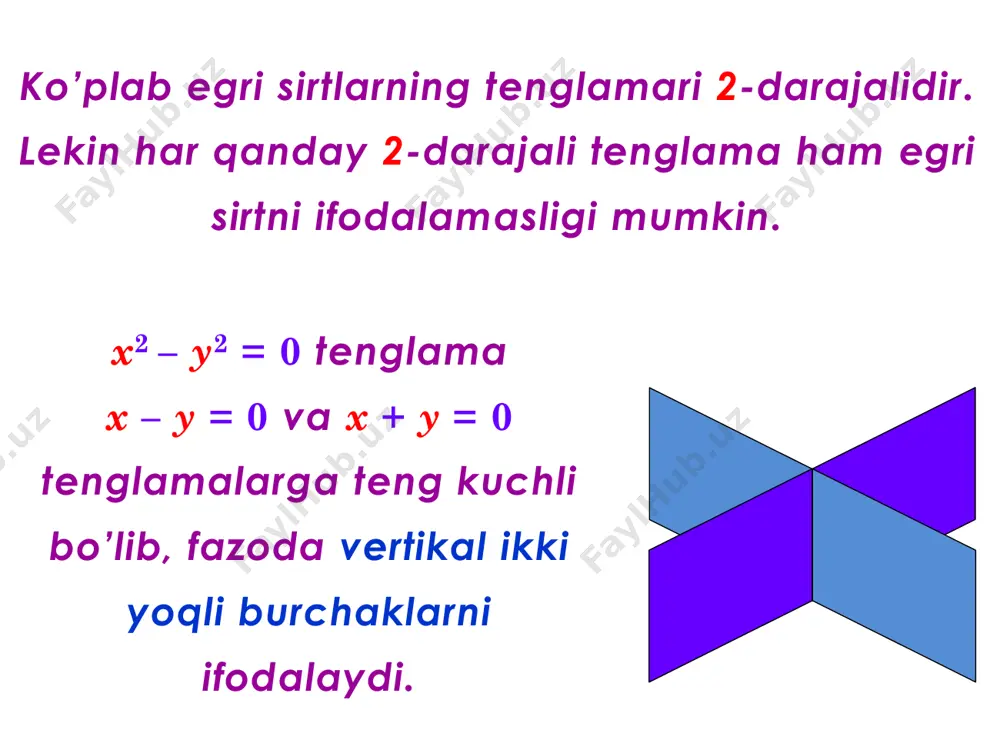ikkinchi tartibli sirtlar - Page 5