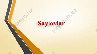 saylovlar — PPTX