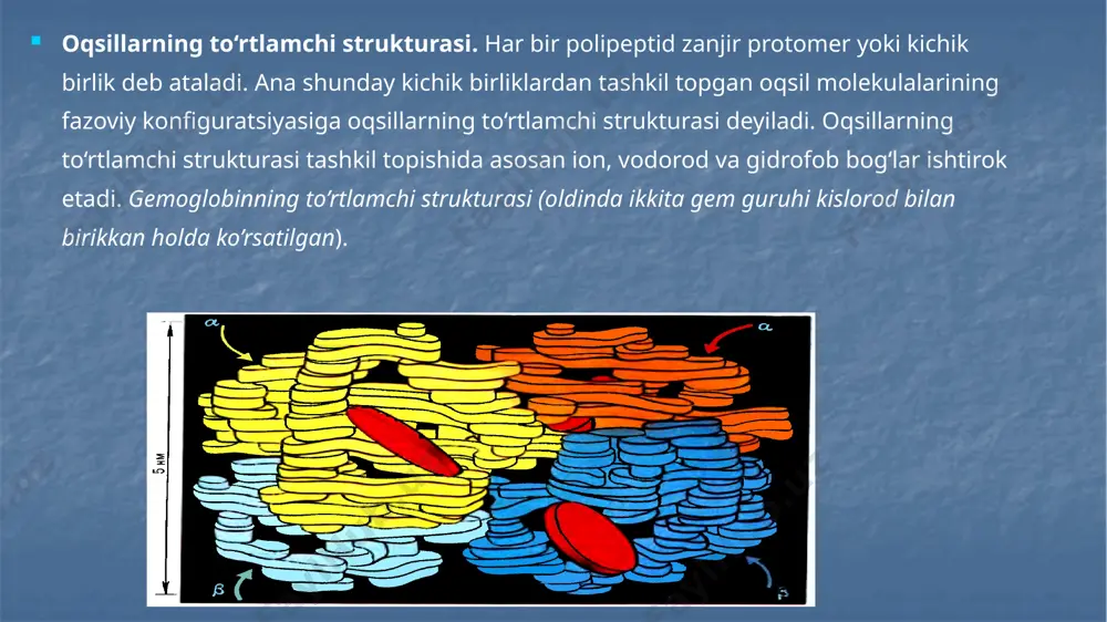 oqsillarning birlamchi strukturasi - Page 4