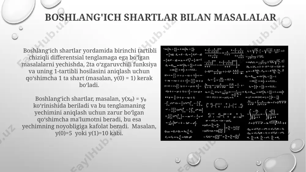 chiziqli birinchi tartibli differensial tenglamalar - Page 4