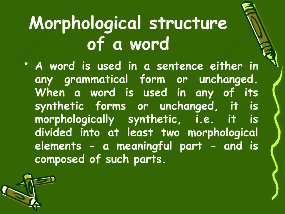 stribution or in alternation with each other. all the representations of the given morpheme, that manifest alternation are called allomorphs/or morphemic variants/ of that morpheme. the combining form allo- from greek allos "other" is used in linguistic terminology to denote elements of a group whose members together consistute a structural unit of the language (allophones, allomorphs). thus, for example, -ion/ - tion/ -sion/ -ation are the positional variants of the same suffix, they do not differ in meaning or function but show a slight difference in sound form depending on the final phoneme of the preceding stem. they are considered as variants of one and the same morpheme and called its alloniorphs. allomorph is defined as a positional variant of a morpheme occurring in a specific environment and so characterized by complementary description. complementary distribution is said to take place, when two linguistic variants cannot appear in the same environment. …