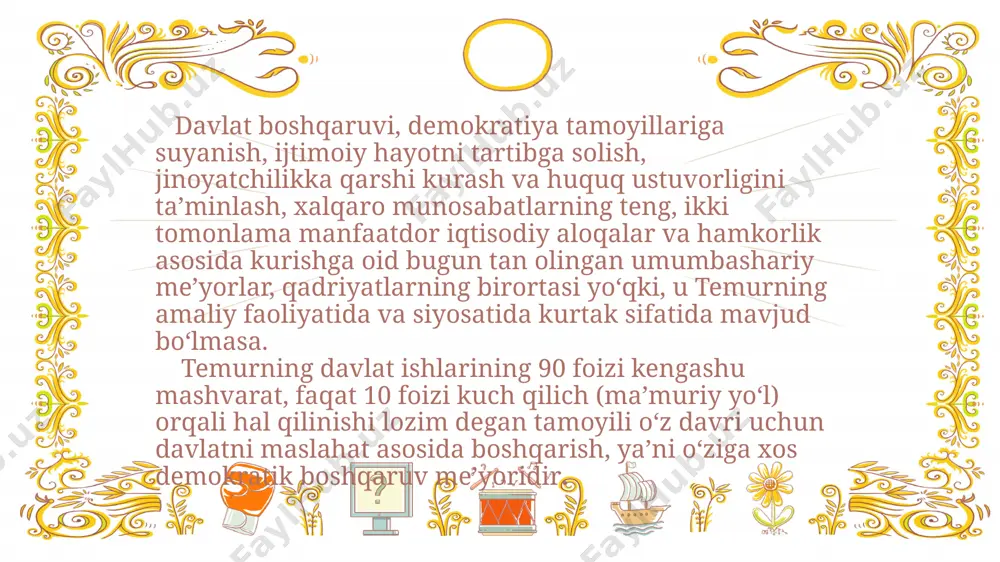 amir temurning «kuch – adolatda» tamoyili asoslari - Page 5