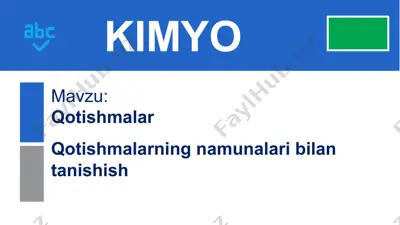 qotishmalar — PPTX