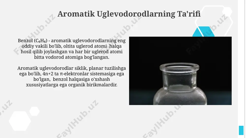 aromatik uglevodorodlar ta'rifi va xossalari - Page 5