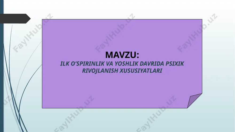 yetilishi, o‘z taqdirini o‘zi hal qilishi, ijtimoiy hayotda faol ishtirok etishi davri, fuqaro va vatanparvarning ma’naviy sifatlari tarkib topadigan davrdir. faol ijtimoiy hayot, o‘qishning yangi xarakteri (mustaqil bilim olish) yigit va qizlarda dunyoqarashning shakllanishiga, ularda mustaqillik va burch hissining tarkib topishiga, bilimning turli sohalarida ularning ijodiy qobiliyatini avj oldirishga katta ta’sir kolsatadi. rus psixologi l.i.bojovich ilk o‘spirinlik davrida shaxs motivatsion sohasining rivojlanishiga urg‘u beradi: o‘quvchilarning hayotda o‘z o‘rnini va ichki pozitsiyasini aniqlashi, dunyoqarashning shakllanishi va uning bilish faoliyatiga, o‘z-o‘zini anglashga va axloqiy ongga ta’siri nazarda tutiladi. ilk o‘spirinlar mustaqil hayot sohasida yaqin istiqbolga ega bolar ekanlar, o‘zlarining hayot yollarini belgilab olishga, bundan buyongi mehnat faoliyatlarining aniq istiqbollarini aniqlab olishga, o‘zlarining kelgusi ixtisoslarini tanlashga intiladilar. shu munosabat bilan kasb-hunarga oid qiziqishlar tarkib topadi va yanada barqarorroq bo‘lib qoladi, yigit va qizlar o‘z kelajaklari haqida jiddiyroq o‘ylay boshlaydilar. rus psixologi l.s.vigotskiy 1920-yillardayoq ilk o‘spirinlar haqida nazariyalar ko’pligini ta’kidlagan edi. ilk o‘spirinlar haqida …