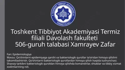 epidemiologiya fanidan tadqiqot — PPTX