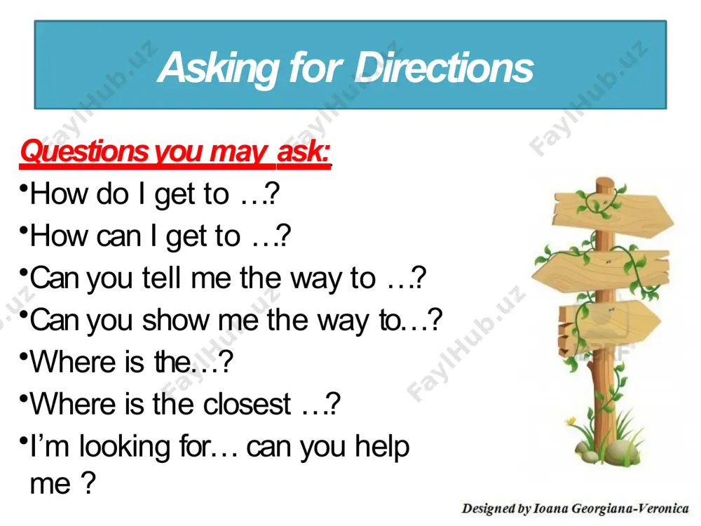 asking for/giving directions - Page 2