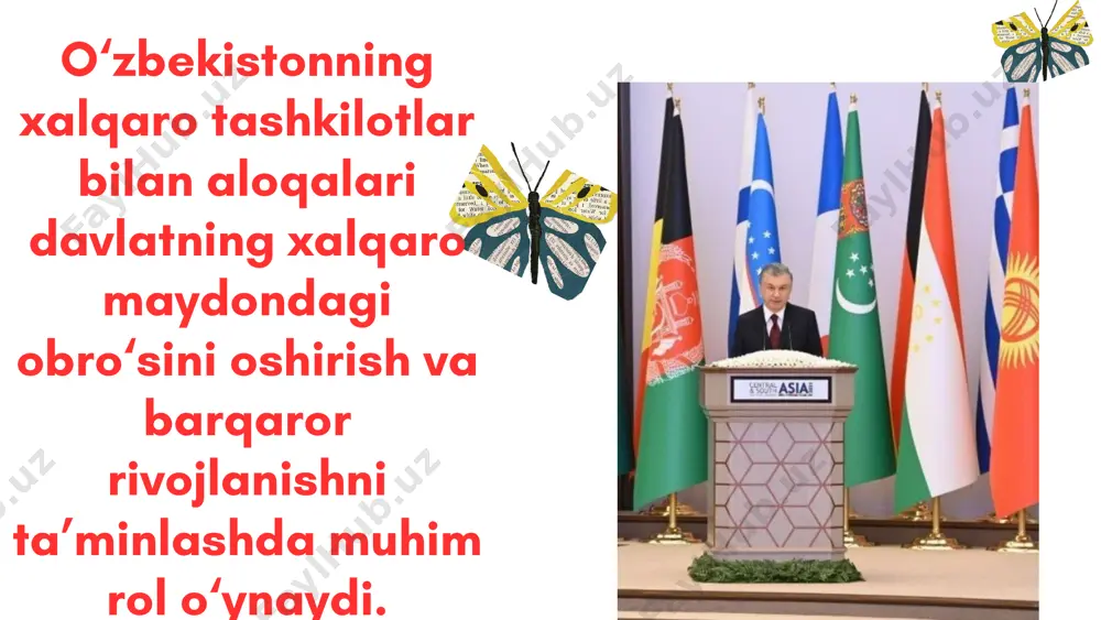 o’zbekistonning xalqaro tashkilotlar bilan aloqalari - Page 4