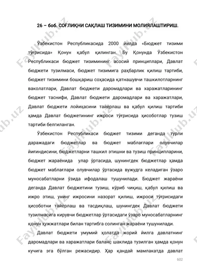 byudjet tizimi — PDF