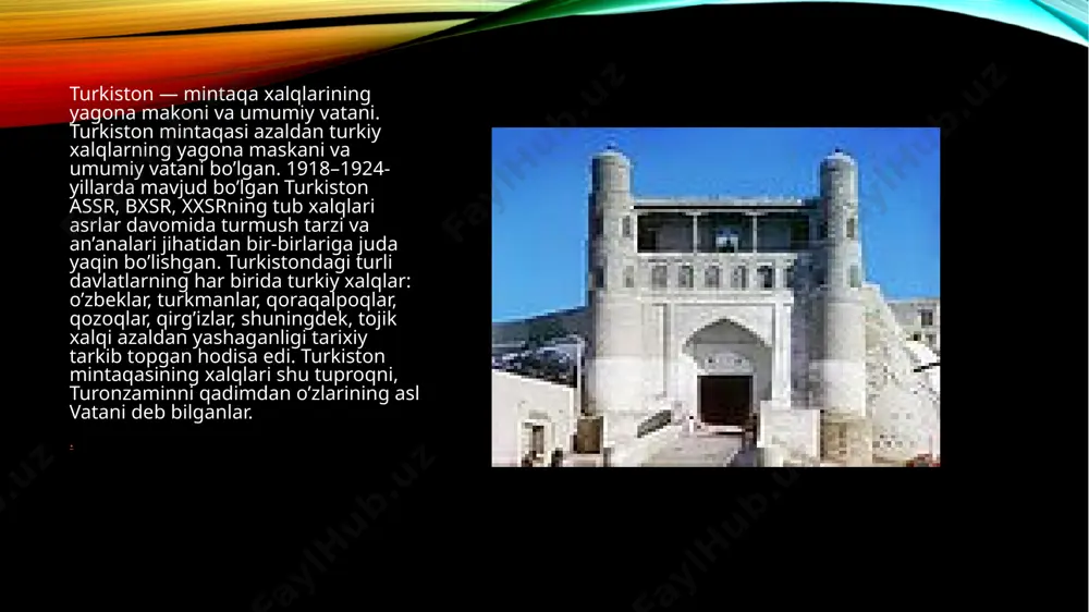 va boshqa alohida komissiyalar tuzildi. milliy kommunistlar va markaz vakillari o‘rtasida turli qarashlarning to‘qnashuvi turkkomissiya va y. rudzutak tezislariga qarama-qarshi o‘laroq turor risqulov boshchiligidagi bir guruh milliy kommunistlar 1920-yildayoq turkiy xalqlar yagona bo‘lib, ularning tarixiy ildizlari, dinlari, an’analari va madaniyati mushtarakdir, yagona turkistonni alohida qismlarga ajratib bo‘lmaydi, degan g‘oyani ilgari surgan edilar. biroq markaz kommunistlari bu fikrni inkor etib, uni “panturkizm”, “panislomizm”, “burjua millatchiligi va o‘ng og‘machiligi” deb noto‘g‘ri baholagan edilar. bir tomondan, 1920-yildan boshlab istiqlolchilik harakatining qaytadan shiddat bilan rivojlanishi, ikkinchi tomondan, qizil armiya tomonidan xiva xonligi va buxoro amirligi ag‘darib tashlanib, ular o‘rnida “mustaqil respublikalar” tashkil qilinganligi bu masalada bolsheviklarni yana 4 yil sabr qilishlariga olib keldi. xullas, sovet hokimiyati rahbariyati 1924-yil boshlaridan boshlab ushbu masalani hal qilishga jiddiy kirishdi. sovet hokimiyatining chegaralanish siyosatiga dastavval turkiston assr, bxsr va xxsr rahbarlari qarshi bo‘lishgan. 1924-yil fevralda buxoro kompartiyasi chegaralanish masalasi yuzasidan fayzulla xo‘jayev tomonidan yozilgan tezislarni qabul qildi. unda …