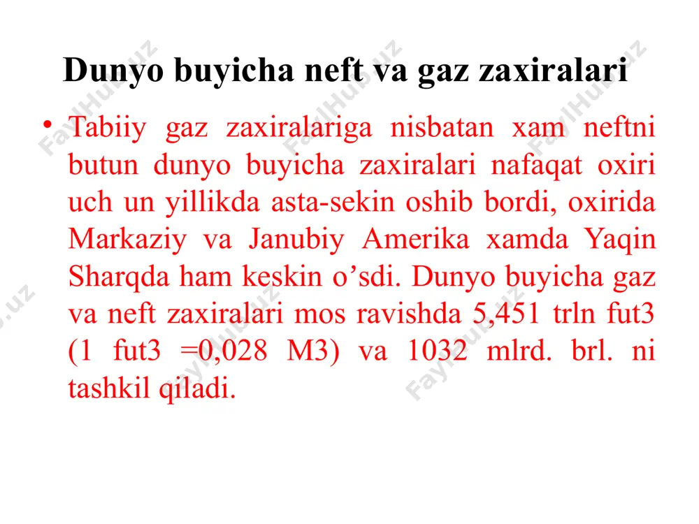 iy sanoatga xom ashyo qilib ishlatilgan ko‘p miqdordagi qimmatli oziq-ovqat materiallarini tejash. 3. kimyoviy mahsulotlar tannarxini va ularni ishlab chiqarishdagi mehnat sarflarini hamda zavodlar qurilishida ketadigan kapital xarajatlari kamaytirish. 4. ishlab chiqarilayotgan kimyoviy mahsulot hajmini bir necha bor ko‘paytirish. 5. mavjud bo‘lgan xom ashyo manbalari asosida ilgari amalda mumkin bo‘lmagan yangi neftkimyoviy jarayonlari vujudga keltirish. neft kimyo sanoatini katta iqtisodiy samaradorligi uni tez sur’atlar bilan rivojlanishini belgilaydi. sanoatning boshqa turlariga nisbatan kimyo sanoati 1,5-2 barobar tez rivojlanayapti. kimyo va neft kimyo sanoati rivoji 1971 -7 5 -yillarda 1,7 barobar, shu jumladan plastmassalar va sintetik smolalar-2, kauchuklar-1,7, maishiy kimyo tovarlari-1 ,9 barobar oshgan neft kimyo sanoati o‘zichiga quyidagi bo‘limlarni oladi: - neftkimyoviy sintez uchun xom ashyo ishlab chiqarish; - uglevodorodlarni oksidlab va boshqa usullar (gidratatsiya, formilirlash va boshqalar) bilan kislorod saqlovchi mahsulotlar ishlab chiqarish; - poliolefinlar va plastmassalar ishlab chiqarish; - sintetik kauchuklar (ular uchun monomerlarni ham) ishlab chiqarish; - sintetik …