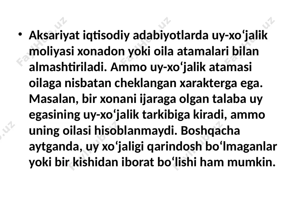 ing real iste’mol xususiyatlari va talablarini inobatga olish; kambag‘allikka qarshi kurashish strategiyasi va dasturlarida belgilangan vazifa va chora-tadbirlarning natijadorligi hamda manzilliligini oshirish, shuningdek, ularning doimiy monitoringini yuritish; pensiyalar va nafaqalarning eng kam miqdorini belgilash, shuningdek, kambag‘al oilalarga beriladigan boshqa turdagi moddiy ko‘maklarni ko‘rsatishda mezon sifatida foydalaniladi. 12 2023-yil uchun hisoblangan minimal iste’mol xarajatlari qiymati bir oyda kishi boshiga 568 ming so‘mni tashkil etdi. ko‘rsatkich “2023-yil uchun statistika dasturi”da belgilangan muddatda hisoblangan. oxirgi marta minimal iste’mol xarajatlari miqdori 2022-yil boshida yangilangandi va bir kishi uchun minimal iste’mol xarajatlarining yangi miqdori 13,2 foizga oshib, 498 ming so‘mni tashkil etgandi. 2024-yilning may oyidan hisoblangan minimal iste'mol xarajatlari qiymati bir oyda kishi boshiga 648 ming so'mni tashkil etdi. yil boshida e'lon qilingan qiymat 621 ming so'mni tashkil etgandi. 13 2023 yilda o‘zbekistonda kambag‘allik darajasi 12 foizdan iborat bo‘lgan «o‘zbekiston-2030» strategiyasida har bir insonga o‘z salohiyatini ro‘yobga chiqarishi uchun munosib sharoitlarni yaratish birinchi ustuvor yo‘nalish …