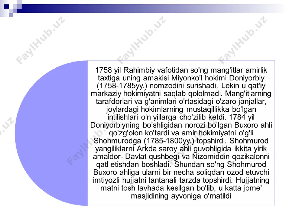 buxoro amirligining tashkil topishi va davlat boshqaruvi - Page 3