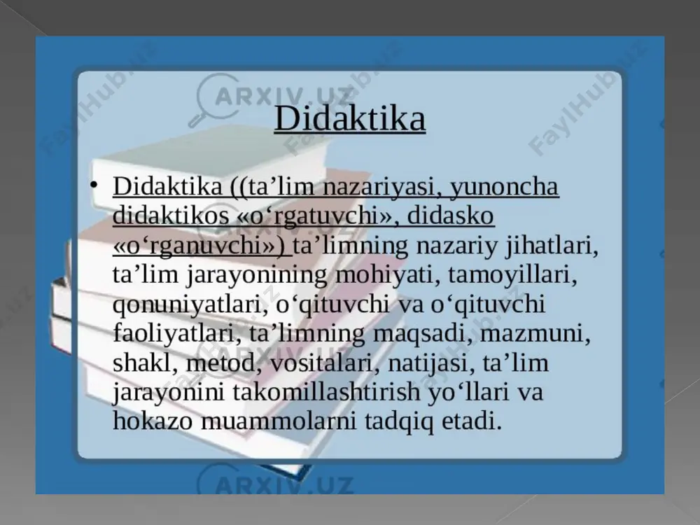 "didaktikaning maqsad va vazifalari" - Page 5