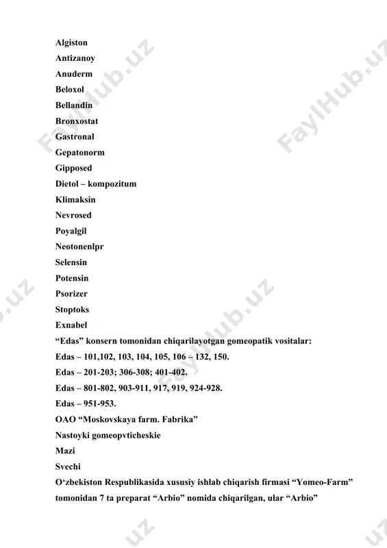gomeopatik vositalarning ishlab chiqarish masalalari mdh o‘zbekistonda - Page 4