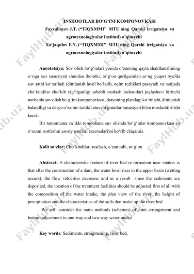 inshootlar bo‘g‘ini komponovkasi — DOCX