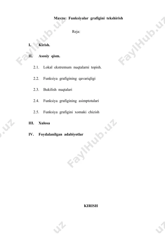 ga olib chiqishga qaratilgan qator tizimli ishlar amalga oshirildi: birinchidan, ilg`or ilmiy markazlarda faoliyat yuritayotgan vatandosh matematika olimlarning taklif qilinishi va xalqaro imiy-tadqiqotlar olib borilishi uchun zarur shart-sharoit yaratildi; ikkinchidan, xalqaro fan olimpiadalarida g`olib bo`lgan yoshlarimiz va ularning murabbiy ustozlari mehnatini rag`batlantirish tizimi joriy etildi; uchinchidan, oliy ta’lim va ilmiy-tadqiqotlarni ta’minlash maqsadida talabalar shaharchasida fanlar akademiyasining v.i.romanovskiy nomidagi matematika institutining yangi va zamonaviy binosi barpo etildi. to`rtinchidan, ilm-fan sohasidagi ustuvor muommolarni tezkor bartaraf etish, fan, ta’lim va ishlab chiqarish integratsiyasini kuchaytirish masalasini hukumat darajasida belgilash maqsadida o`zbekiston respublikasining bosh vaziri raisligida fan va texnologiyalar bo`yicha respublika kengashi barpo etildi. ta’limning barcha bosqichlarida matematika fanini o`qitish tizimini yanada takomillashtirish, pedagoglarning samarali mehnatini qo`llab quvvatlash, ilmiy-tadqiqot ishlarining ko`lamini kengaytirish va amaliy ahamiyatini oshirish, xalqaro hamjamiyat bilan aloqalarni mustahkamlash. mavzuning dolzarbligi. oʻzbekiston respublikasi mustaqil huquqiy demokratik davlat, erkin fuqarolik jamiyat qurish yoʻlida ulkan ishlar olib borilib, inson mohiyatining yangidan ochishga, uni oʻzligini anglashga, …