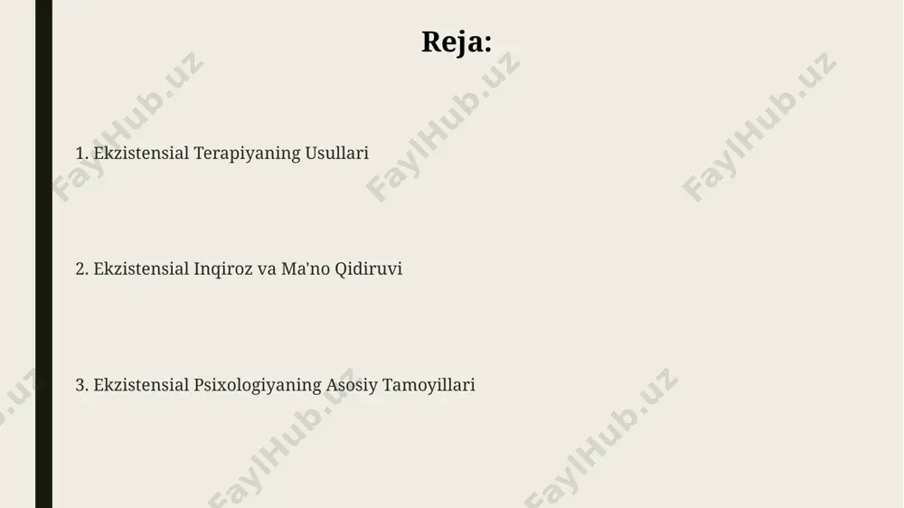 xos maqsadli guruh sifatida, 15-25 yoshdagi yoshlar orasida ma'no izlash va hayotdagi qiyinchiliklarni boshdan kechirishga yordam berishda samarali bo'lib chiqmoqda. insonning mavjudligi va ozodligi тадқиқотлар кўрсатишича, 30 дан ортиқ мамлакатдаги психологлар инсоннинг мавжудлиги ва эркинлигини ўрганишда феноменологик ёндашувдан фойдаланишади. ўзбекистон мисолида, инсоннинг мавжудлиги ва эркинлиги, 5 та асосий экзистенциал хавотир – ўлим, маъносизлик, тарк этилиш, эркинлик ва яккаланиш билан узвий боғлиқ. инсоннинг мавжудлиги, 1940 йиллардаги европадаги жамиятлардаги экзистенциализм таъсири остида, эркинлик ва масъулият тушунчаларини 20-аср фалсафаси билан боғлайди. insonning oʻz-oʻzini anglashi insonning oʻz-oʻzini anglashi, ekzistensial psixologiyada, 1940-yillarda, asosan yevropa mamlakatlarida, falsafa va psixoterapiya bilan chambarchas bogʻliq holda rivojlandi. oʻz-oʻzini anglash jarayoni, insonning 5 ta asosiy ekzistensial xavotirlarini, masalan, oʻlim, ozodlik, yolgʻizlik, maʼnoni izlash kabi tushunchalarni qamrab oladi. insonning oʻz-oʻzini anglashi, 20-asrning oxirida, aqsh va buyuk britaniya kabi davlatlardagi psixologik tadqiqotlarda, shaxsning oʻziga xosligini va mavjudligini tushunish sifatida oʻrganiladi. masʼuliyat va anglash масъулият ва англашнинг психологиядаги аҳамияти, айниқса, 50 дан ортиқ …