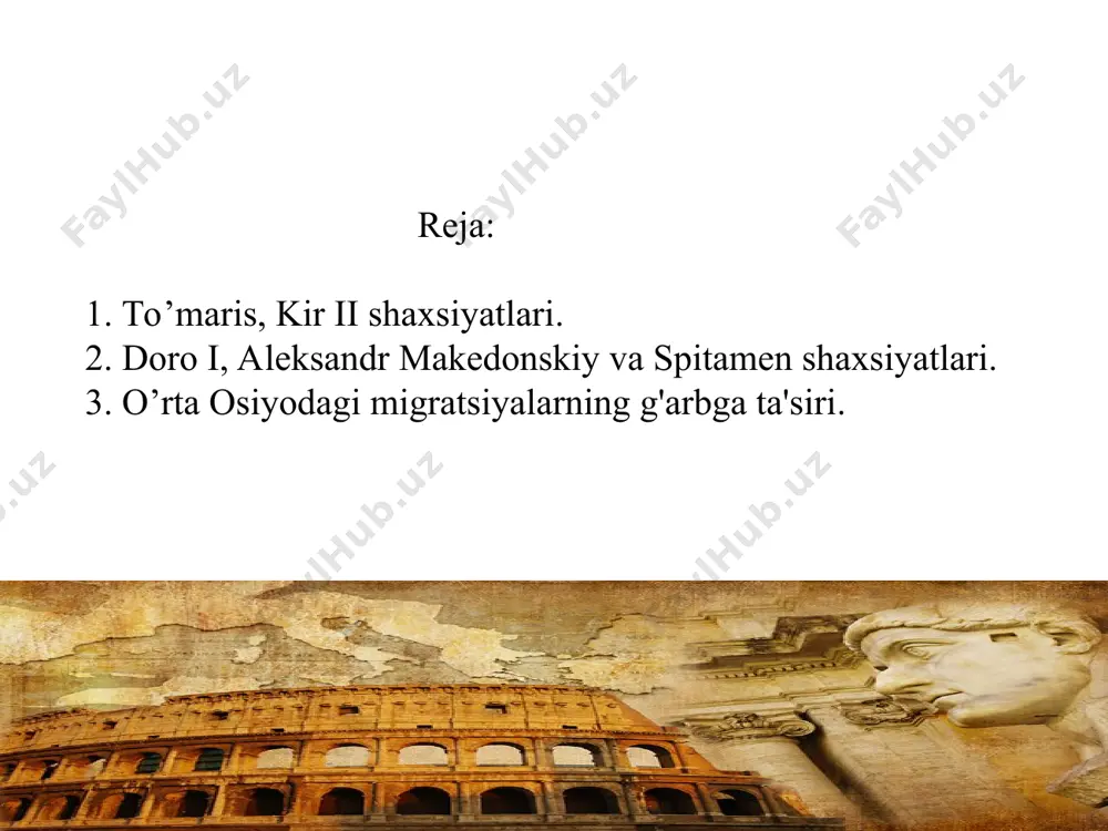 spargapis kir tomonidan qo'lga olingan edi va u hushyor bo'lib, uning ahvolini tushungach, kirdan uni ozod qilishni so'radi va kir uning iltimosiga rozi bo'lgach, o'zini o'ldirdi. ktesias tomonidan qayd etilgan kirning o'limining boshqa versiyasiga ko'ra, kir massagetlar yoki massagetlar qabilasi bilan bir xil bo'lgan derbikelarga qarshi jangda vafot etgan hozirgi qozog‘iston davlati tomiri o‘zining milliy qahramoni sifatida qabul qilib, uning sharafiga tangalar chiqargan buyuk kir ii (kurush) — ahamoniylar sulolasidan boʻlgan fors podshosi, miloddan avvalgi 559-530 yillar kirning tarjimai holi asosan gerodotning "tarix" asaridan, qadimgi yunon tarixchisi ktesiyning asarlaridan ma’lum. kir afsonaviy ahamoniylar tomonidan asos solingan, forslarning pasargadiya qabilasining yetakchi urugʻi boʻlgan ahamoniylar sulolasidan boʻlgan kambiz i ning oʻgʻli edi. kirning aniq tug'ilgan yili noma'lum; u miloddan avvalgi 600-590 yillarda tug'ilgan, deb taxmin qilinadi, ehtimol miloddan avvalgi 593 yilda. fors an'analariga tayangan gerodot va ksenofontga ko'ra, kirning onasi qudratli midiya shohi astiag mandanning qizi bo'lib, u midiyani, keyin esa butun …