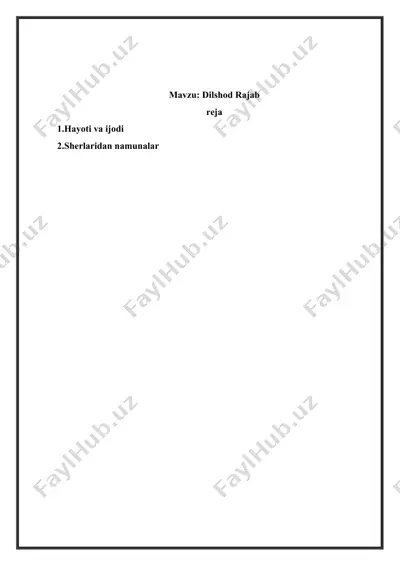 dilshod rajab — DOCX