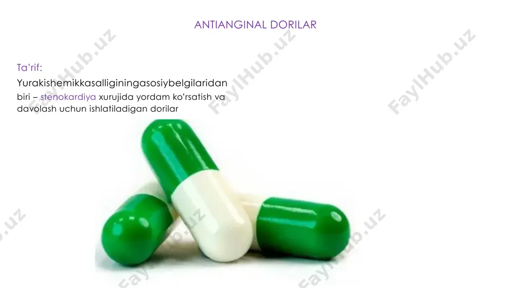 bunda koronarspazmkelibchiqishimumkin. bu spazmni nitratlar oldini oladi 2. βblokator+ verapamil/diltiazem • • • bu kombinatsiyaishlatilmasligikerak chunkibukombinatsiyasa vava tugunlarga depressiv ta’sir qiladi natijada yurak yetishmovchiligi kelib chiqadi image1.png image2.svg image3.png image4.png image5.svg image6.jpeg image7.png image8.svg image9.jpeg image10.jpeg image11.png image12.svg image13.png image14.svg image15.jpeg image16.png image17.svg image18.png image19.svg image20.png image21.svg image22.png image23.svg image24.jpeg image25.jpeg image26.jpeg image27.png image28.jpeg image29.png /docprops/thumbnail.jpeg