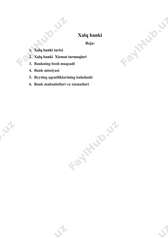 „aksiyadorlik tijorat xalq banki“ nomiga o‘zgartirilgan. · mustaqillik yillarida xalq banki mamlakat iqtisodiyotining pul-kredit sohasidagi islohotlar jarayonida hukumatning moliya agenti sifatida faoliyat yuritib, zimmasiga yuklangan masʼuliyatli vazifalarni muvaffaqiyatli tarzda ado etib kelmoqda. xizmat tarmoqlari раздел 01 bugungi kunda, xalq banki o‘zbekiston bank tizimining muhim bo‘g‘ini hisoblanadi. · 196 ta hududiy va tuman (shahar) filiallari, · 106 ta „bank xizmatlar markazi“, · 3 000 dan ortiq kassalar; · 355 ta 24/7/365 — rejimida ishlaydigan „elektron ofislar“ faoliyat yuritmoqda. · раздел 02 · mijozlarga sifatli xizmat ko‘rsatishni tashkil etish uchun bankomatlar sonini oshirish va ularning doimiy ishchi holatda bo‘lishini taʼminlash maqsadida alohida tarkibiy bo‘linma tashkil etilgan va bugungi kunda respublika bo‘yicha joylarda 1 289 ta bankomatlar faoliyat yuritmoqda. 1869 turkistonning birinchi general-gubernatori konstantin petrovich kaufman rossiya imperiyasi davlat banki (gosbank)ning toshkentdagi filialini ochish bo‘yicha moliya vazirligining maxsus komissiyasiga taklif kiritadi. 187123 avgust rossiya imperiyasi moliya vazirligining maxsus komissiyasi rahbari konstantin karlovich grot …