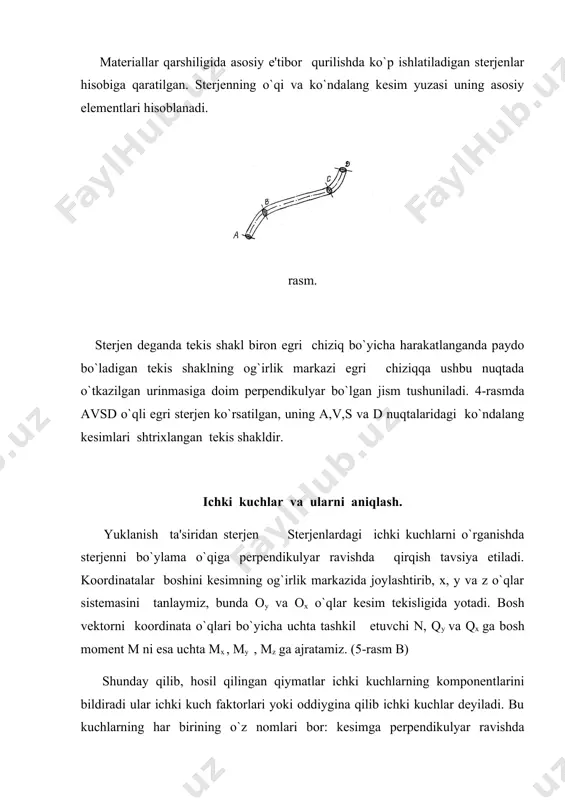 yuklama turlari va ichki kuchlar, ularning aniqlanishi - Page 4