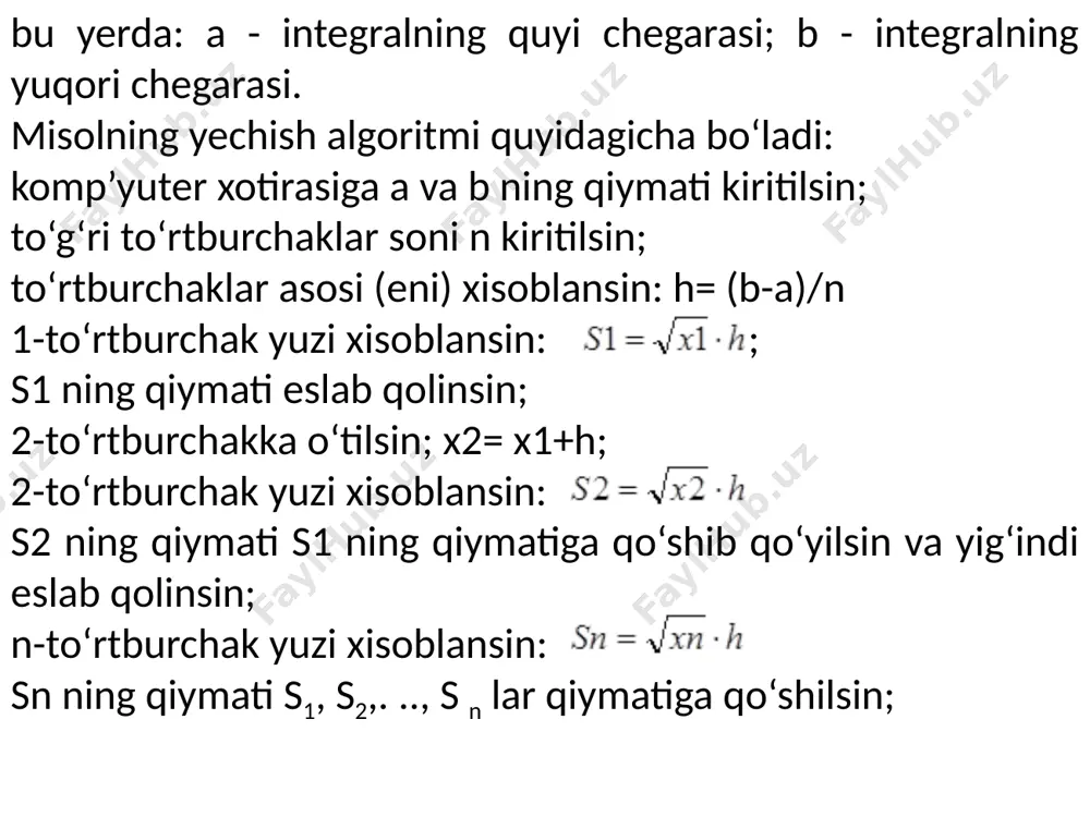 algoritmning xossalari. algoritmni tasvirlash usullari - Page 3