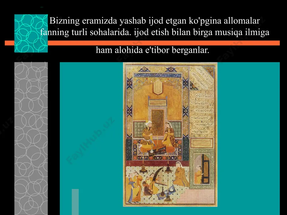 иги баён этилади. замонавий ғижжак тут, ёнғоқ, ўрик дарахтларидан ўйилиб ясалади. рубоб - ўзбек анъанавий чертиб чалинадиган чолғу созларидан. ўзбек ижрочилик амалиётида ру-бобнинг икки тури мавжуд –афғон рубоби ва қашқар рубоби. афғон рубоби кўпроқ академик ижро-чилик амалиётида қўлланилади. анъанавий рубоб эса қашқаррубоби номи билан машҳур чолғудир. хх асрни нг бошларида қашқардан келтирилган рубобнинг такомиллашган варианти сифатида ижро амалиётида оммалашган. танбур – мусиқий чолғулар орасида қадимийси ва энг забардасти ҳисобланади. тарихий манбаъларда ҳам қадим замонлардан халқлар орасида танбур, тампура номли чолғулар кенг оммалашганлиги хусусида кўп маълумотлар баён этилган. фаробий, ибн сино, дарвиш али чангий, фитрат рисолаларида танбурнинг турли (тарихий, шаклий, таркибий, намуналари ва ижрочилик) хусусиятлари ифодаланган. дутор – ўзбек анъанавий чертим чолғу созларидан бири. узоқ ўтмишдан халқ ижрочилик амалиётидан муносиб ўрин эгаллаб келаётган дутор, айни пайтга келиб анъанавий ижро услубига хос барча гуруҳлар таркибидан жой олди. анъанавий якканавоз чолғу сифатида шаклланди ва етакчи чолғулар қаторига киради уд- анъанавий чолғуларнинг энг қадимийсидир. …